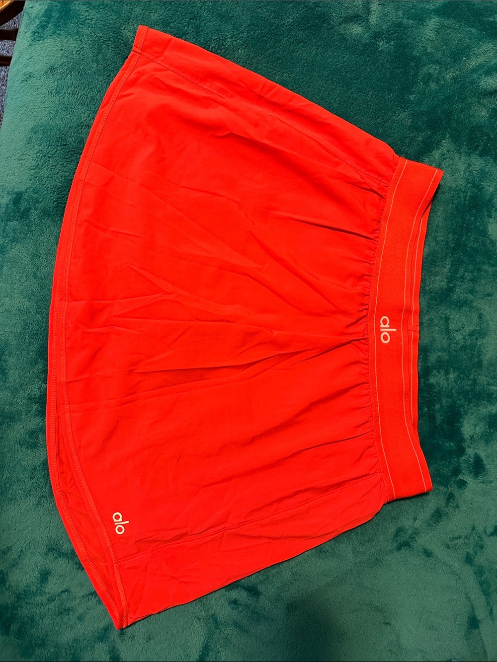ALO Yoga Red Tennis Skirt - Flared Athletic Tennis Skirt